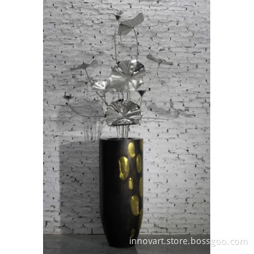 metal vase decoration,hotel decor vase
